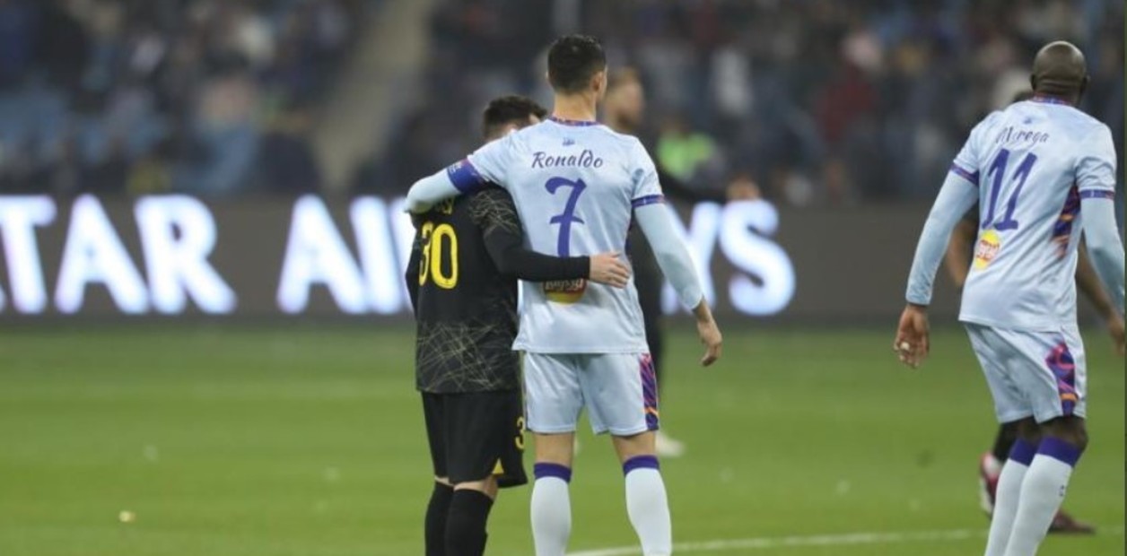 Cristiano Ronaldo mostró su apoyo a Lionel Messi tras el fallecimiento de su padre, Jorge Messi. ARCHIVO.